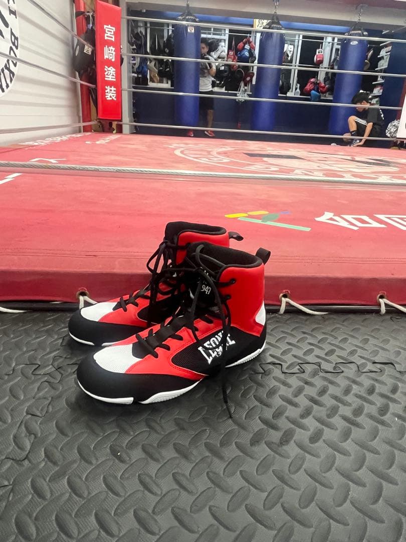 LEONE 1947 ボクシングシューズ レッド/ブラック