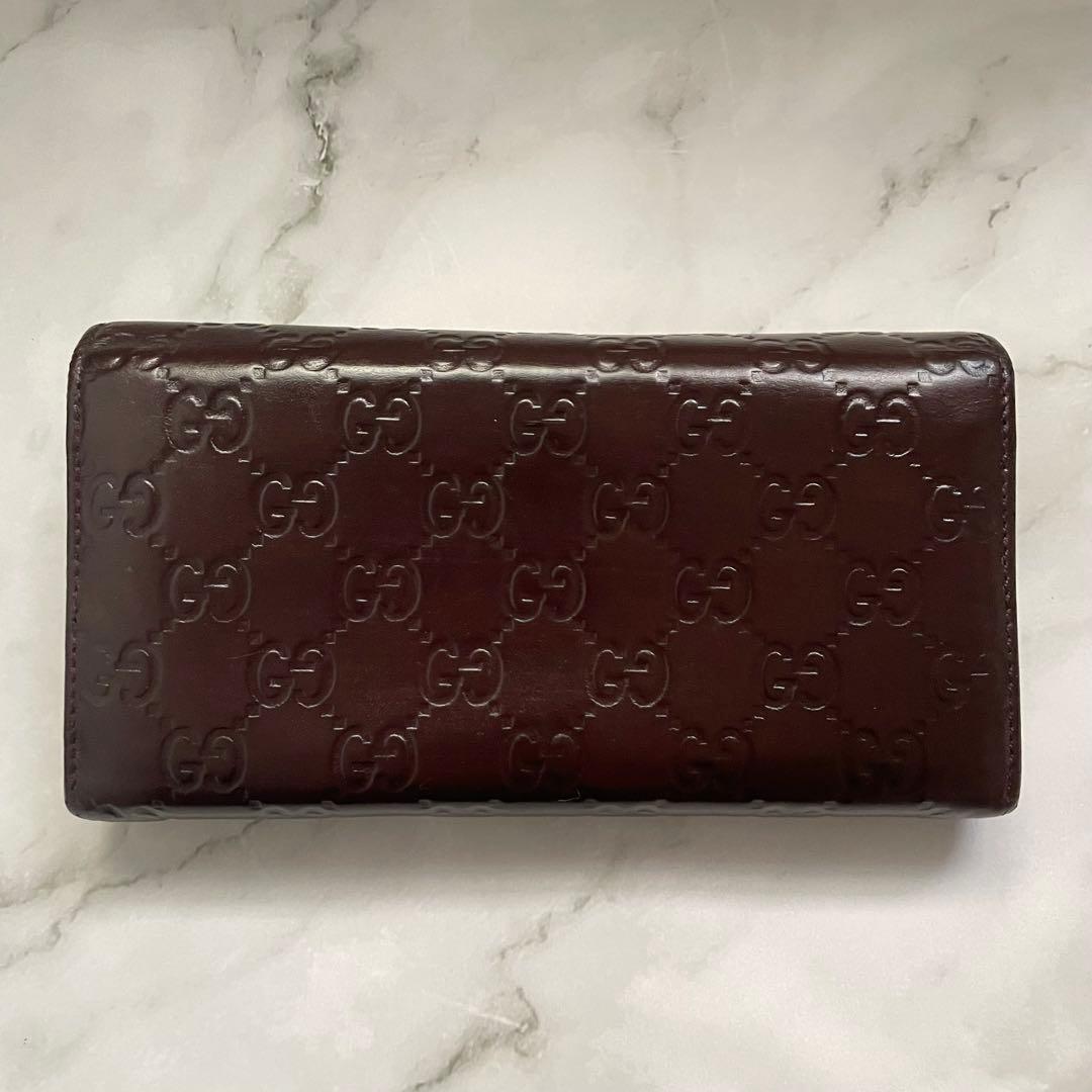 GUCCI グッチ　シマ ラブリー インターロッキング　長財布　0108-⑧