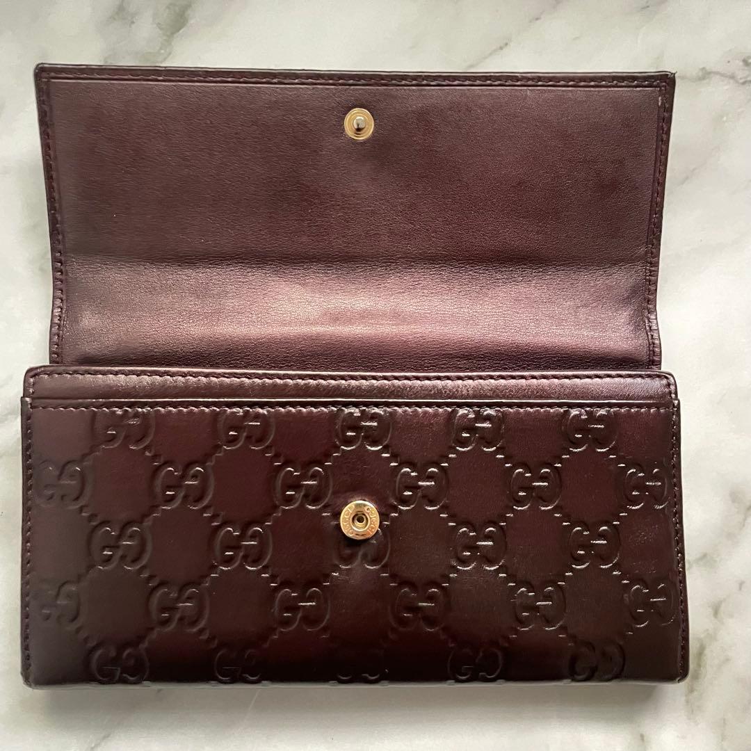 GUCCI グッチ　シマ ラブリー インターロッキング　長財布　0108-⑧