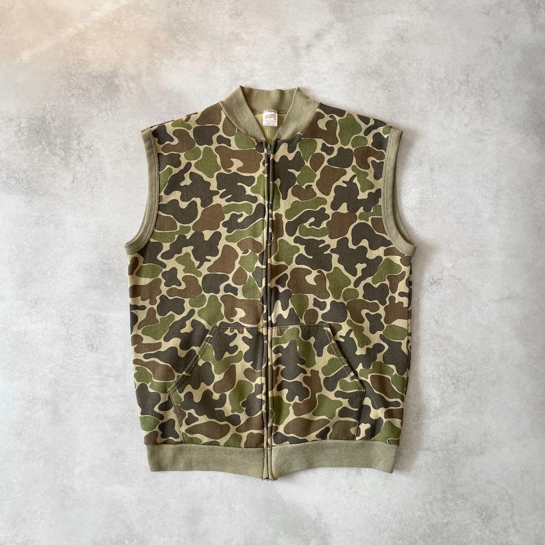 80s Sportswear USA製 ダックハンターカモ ベスト 古着