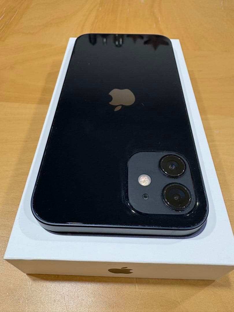 【美品】Apple iPhone 12 64GB ブラック（付属品完備）