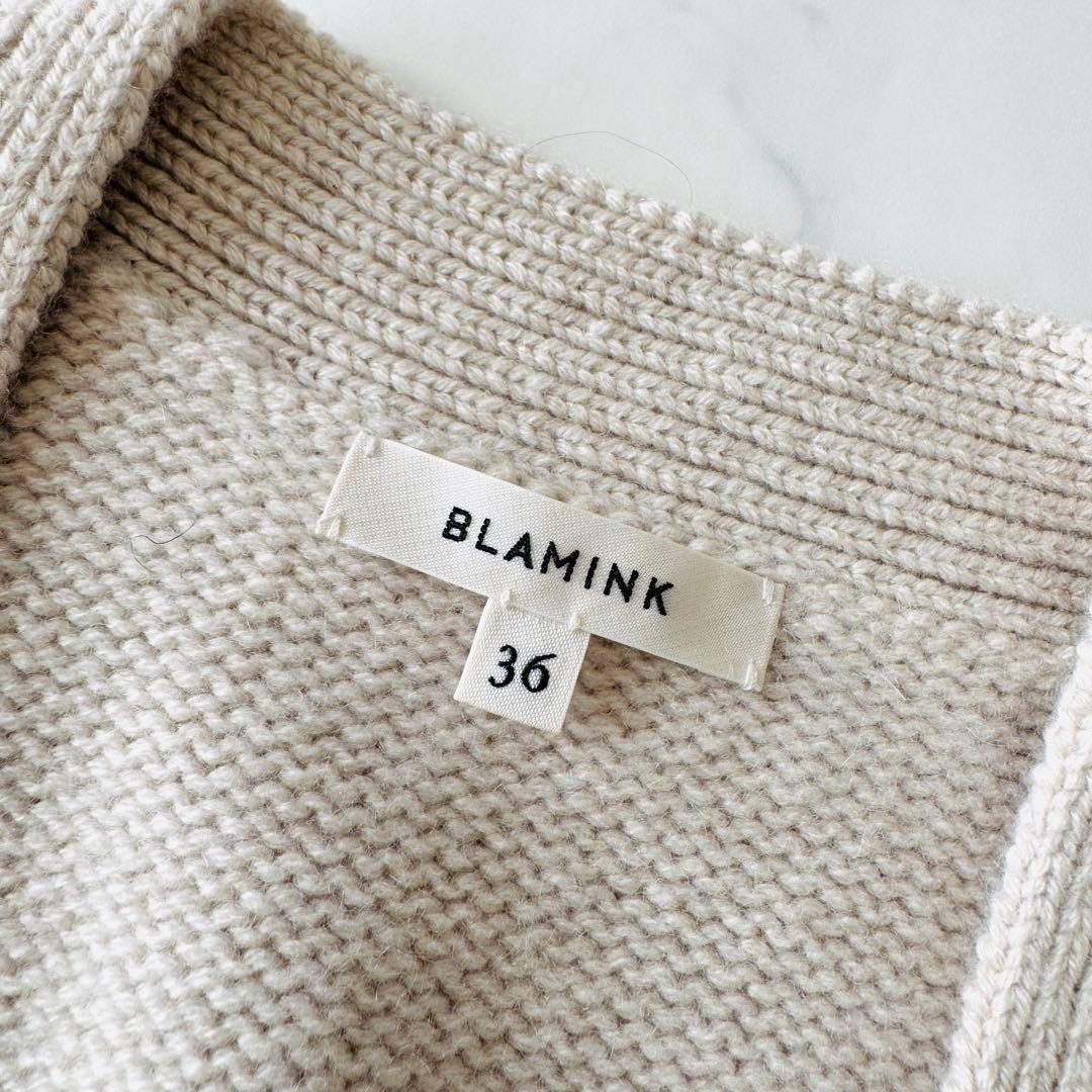 BLAMINK✨カシミヤ100%ニットベスト　ベージュ