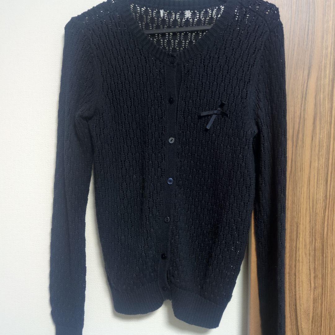 ai♡ ポンポネット紺スーツ中学受験用150 カーディガン付き3点セット