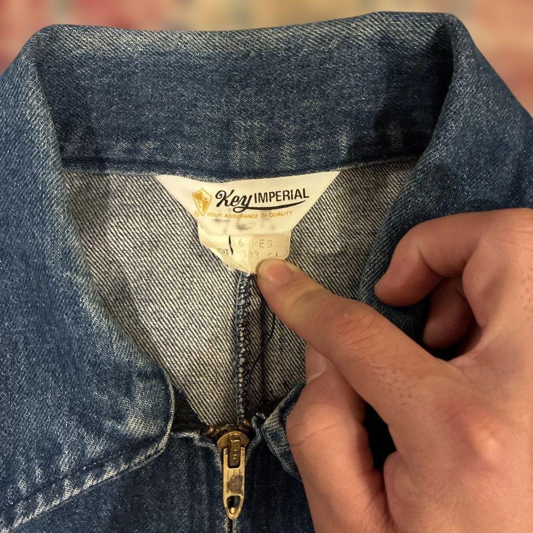 60s 70s key imperial デニムジャケット　lee 91b