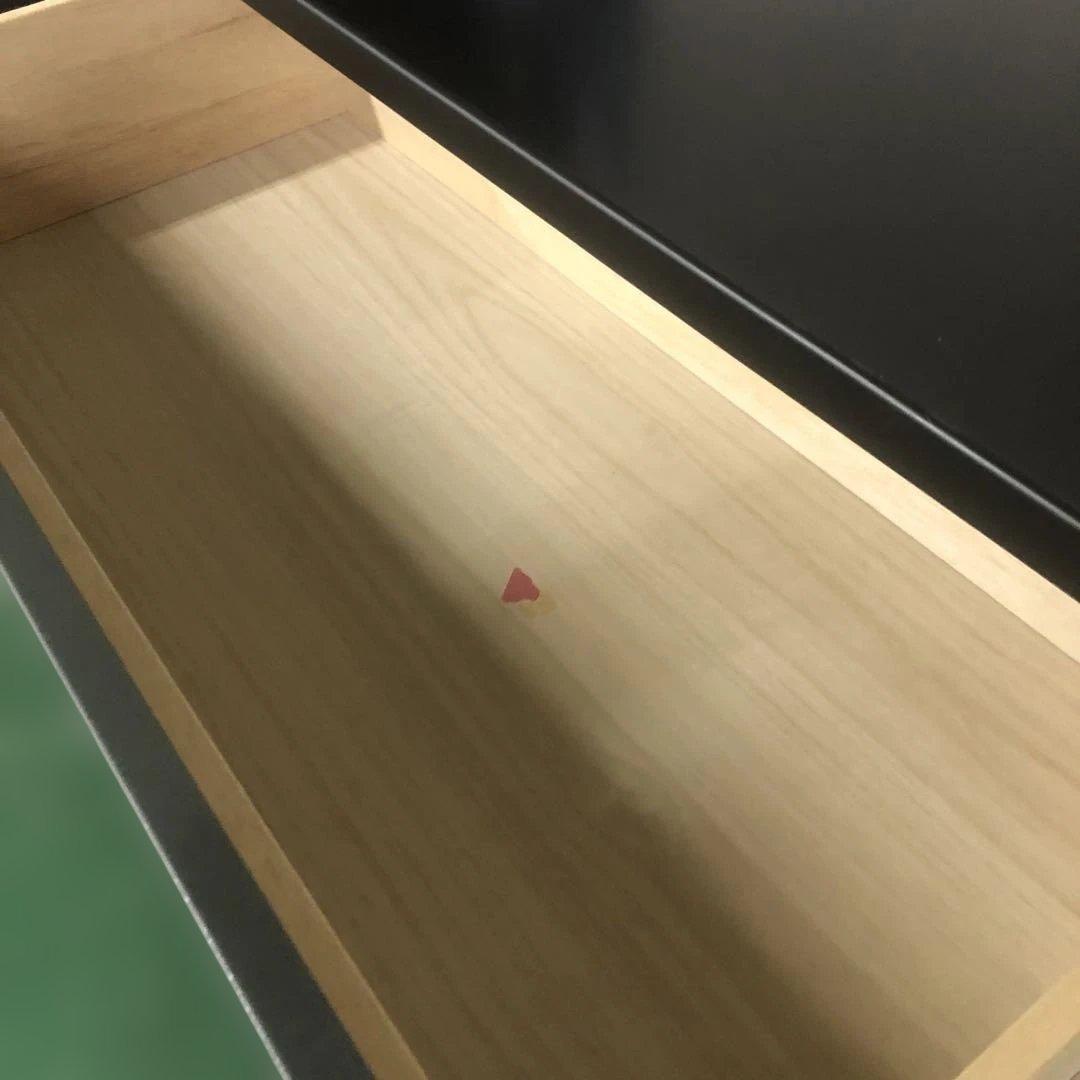 ダークグレー木製チェスト 6段引き出し タンス 収納 家具