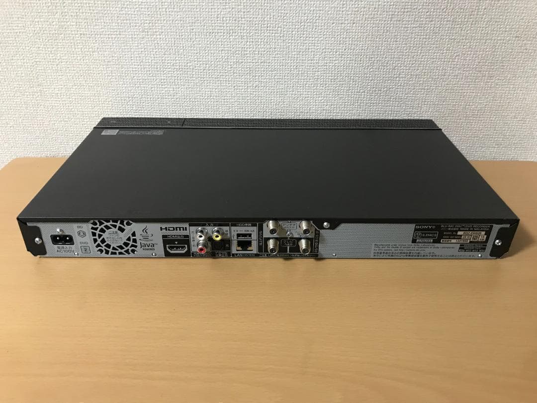 ソニー ブルーレイレコーダー 「BDZ-EW520」 動作品①