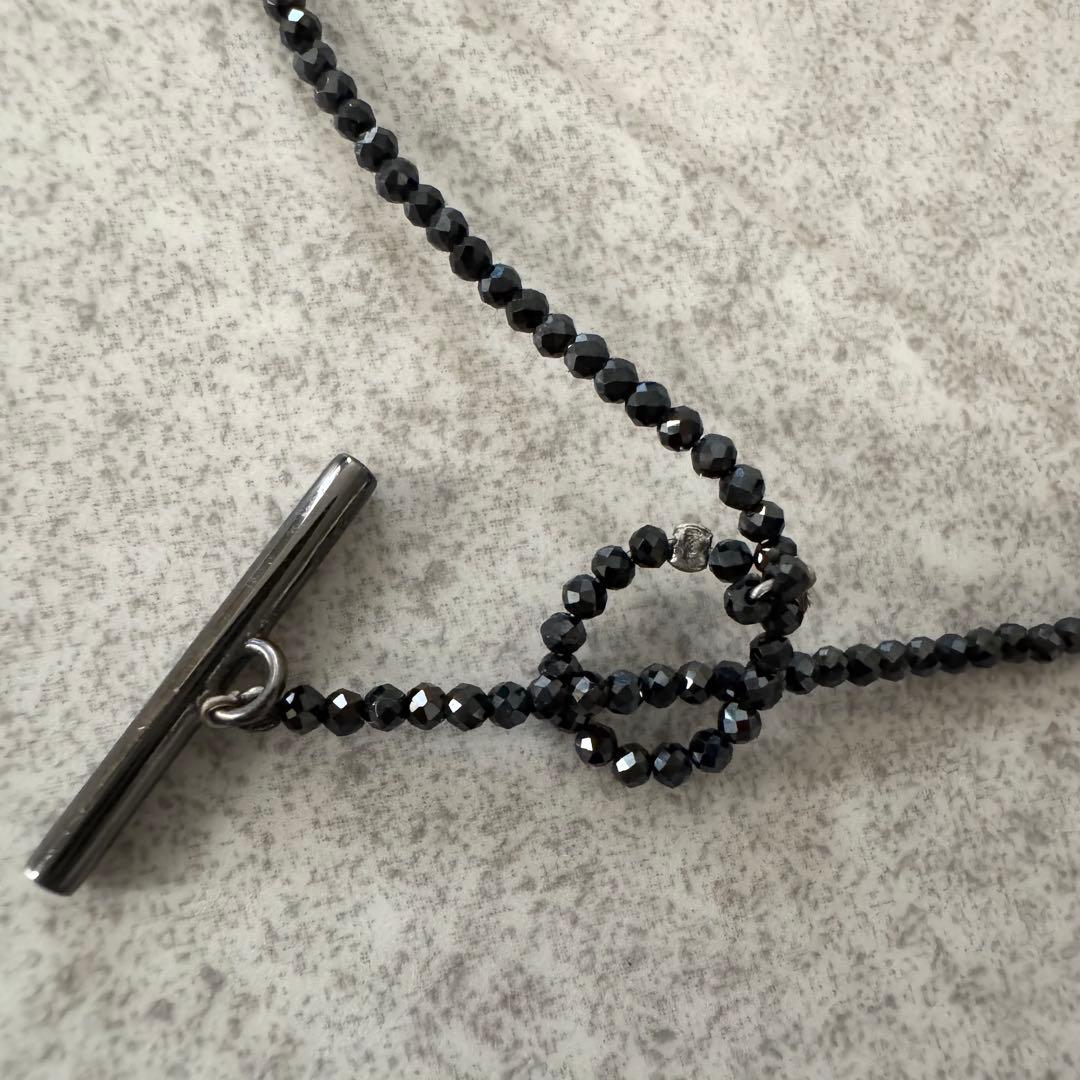 ブルネロクチネリ　ネックレス　モニーレ　ビース　ビジュー　黒　ロング　箱付き