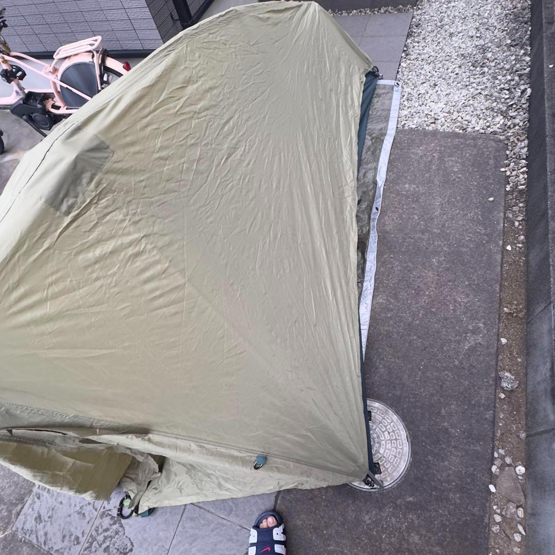 人気モンベル　ムーンライトテント 1型アイボリー　純正グランドシート付