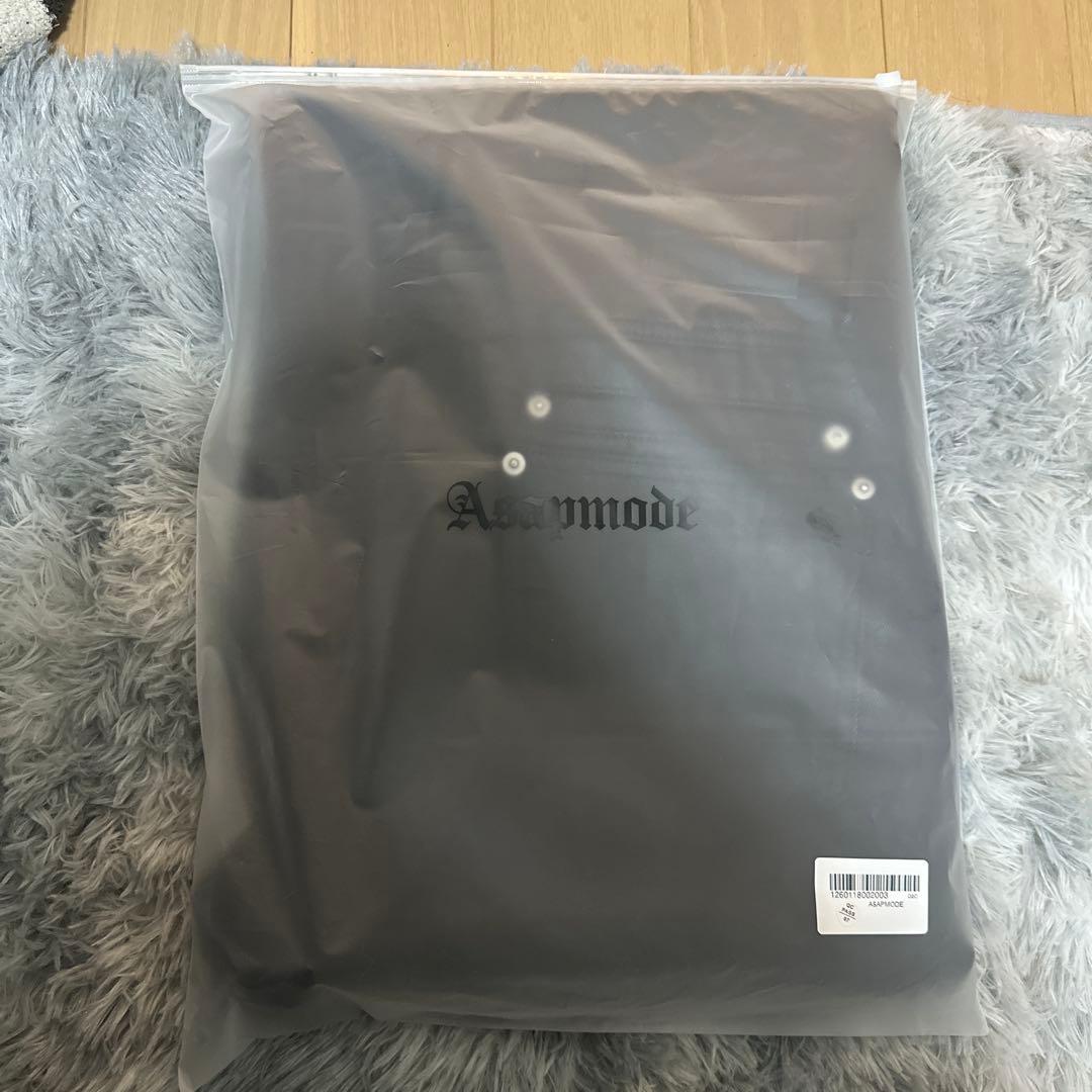 パンツ asapmode Oil Coating Wide-Leg Pants L