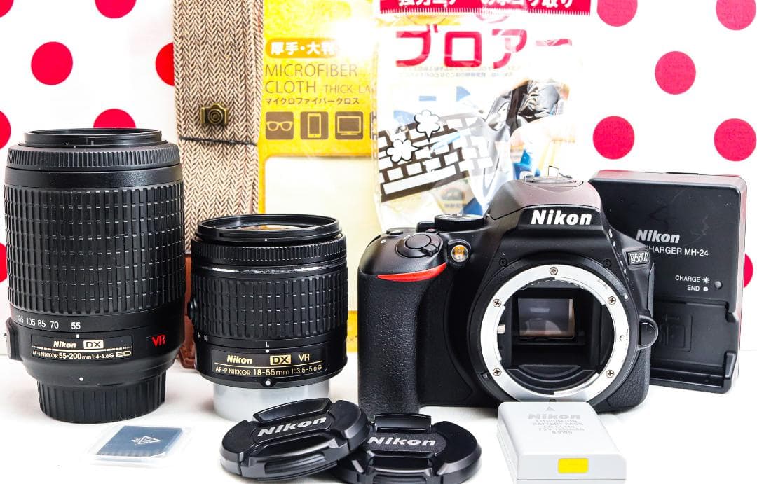 Nikon D5600❤高画質・高性能・軽量❤Wi-Fi搭載❤ダブルレンズセット