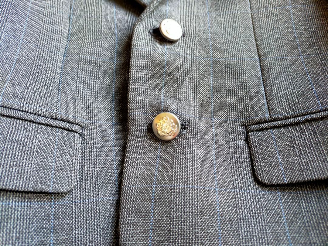 値下 【未使用レベル 美品】 入学式 グレー 5点セット 銀ボタン 120cm