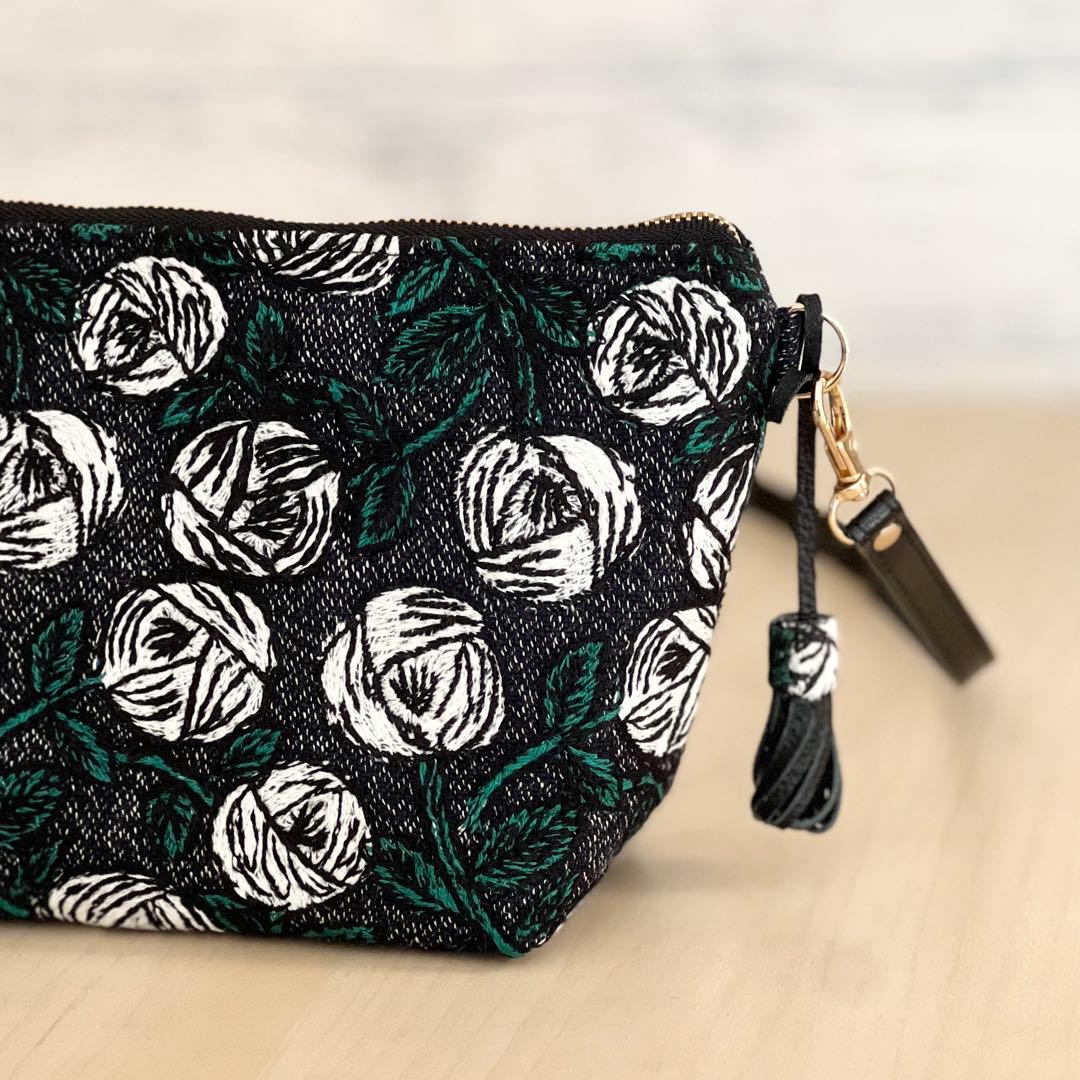 ミナペルホネン rosy navyショルダーバッグMB512-151