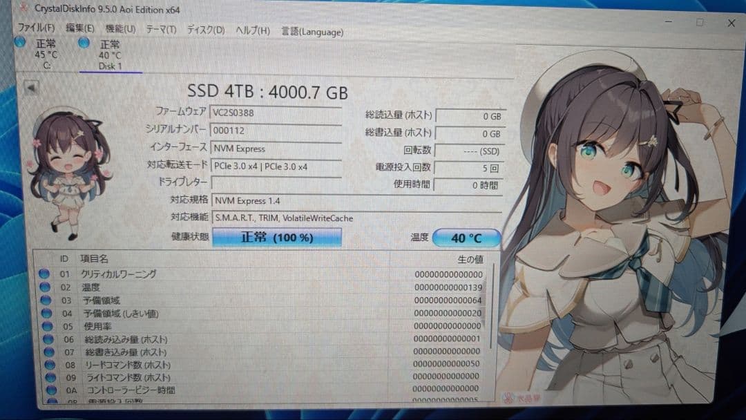 M.2 PCIE3.0 SSD（ジャンク品）