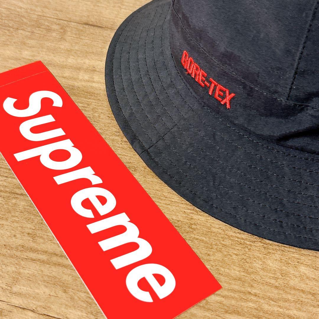 正規品　Supreme GORE-TEX バケットハット　帽子 ブラック　黒