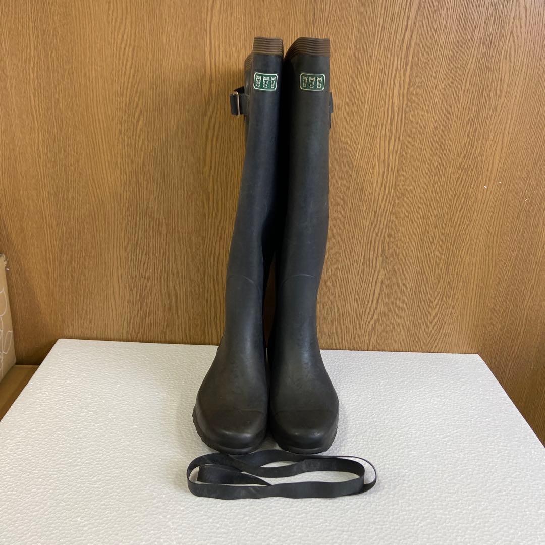 マロ1101新品　弘進婦人防寒長靴黒24㎝とミツウマ農業長靴　24㎝　2足