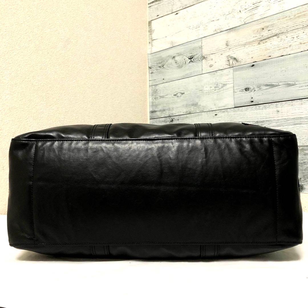 未使用級✨新型タグ ポーター フリースタイル ボストンバッグ ブラック 大容量