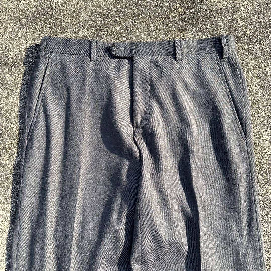 90s イタリア製 GIORGIO ARMANI ウールスラックス グレー