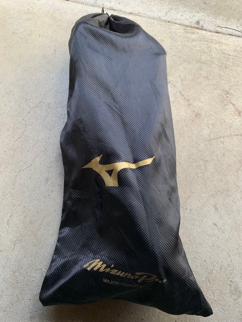 ミズノプロ　キャッチャー用レガース Mサイズ ブラック（硬式用）