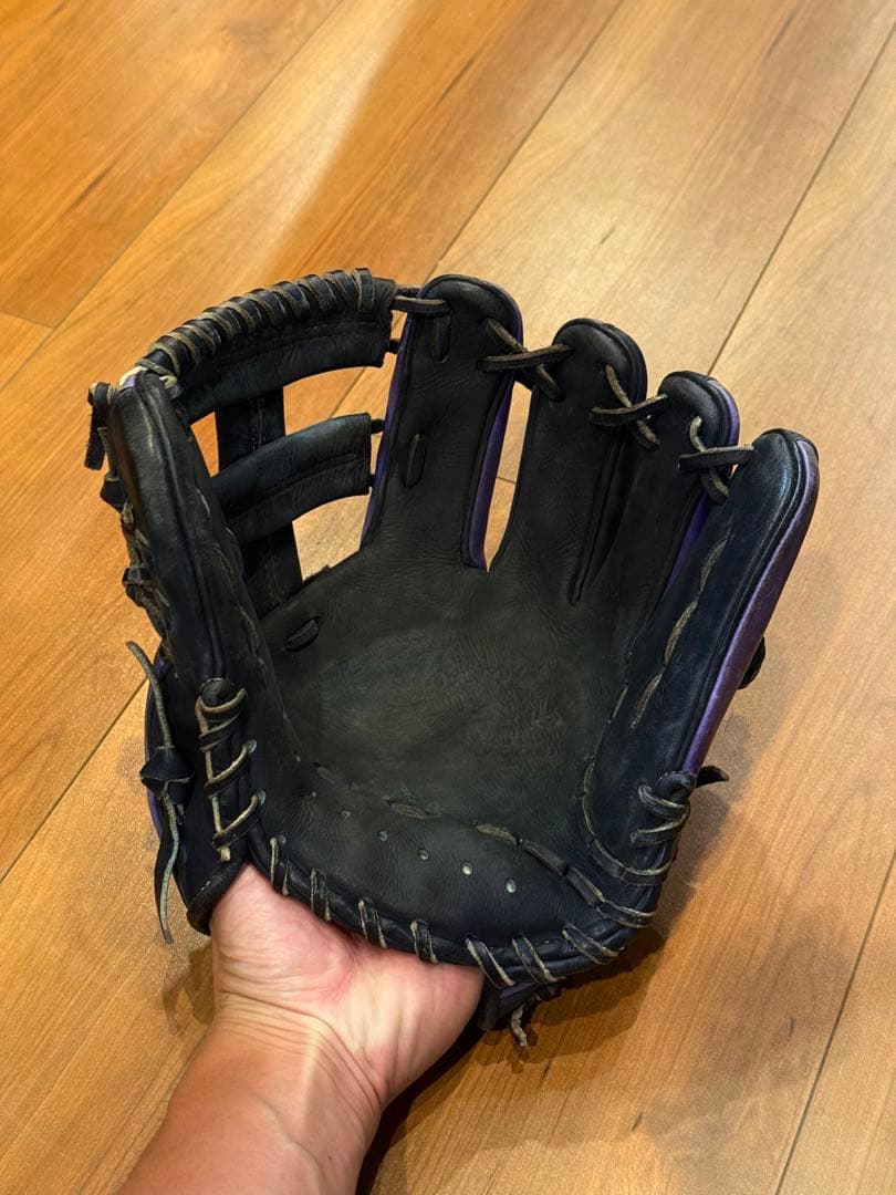 MizunoPro 軟式グローブ 紫/黒