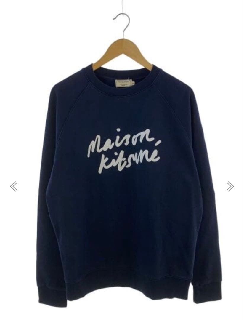 MAISON KITSUNÉ ネイビー クルーネック スウェット M