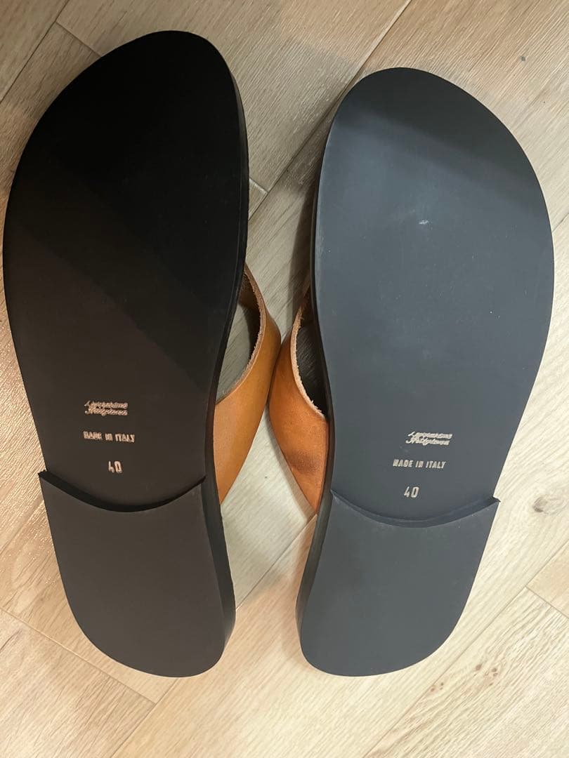 IL BISONTE レザーサンダル 40