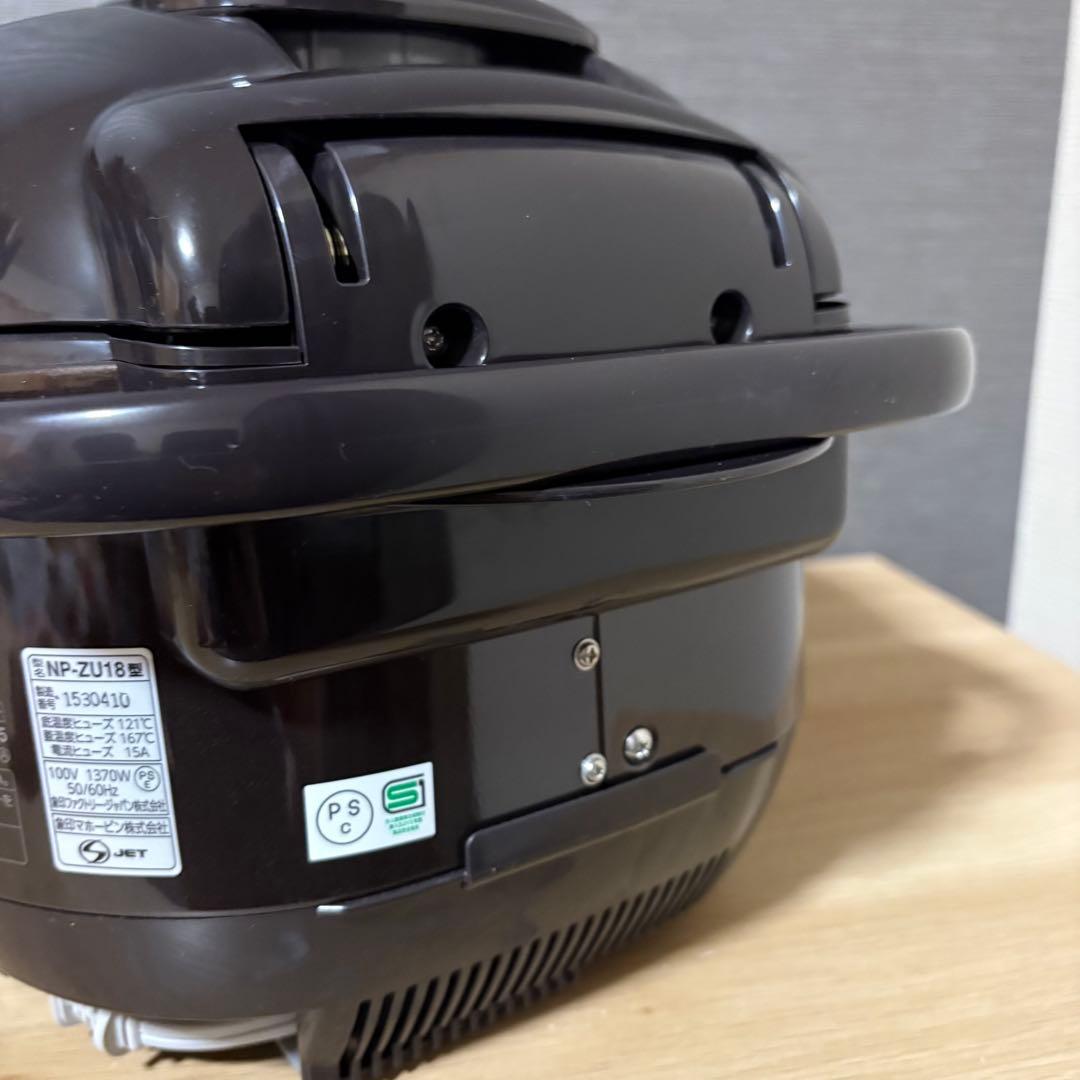 象印　炊飯器 1升ダークブラウン NP-ZU18-TD
