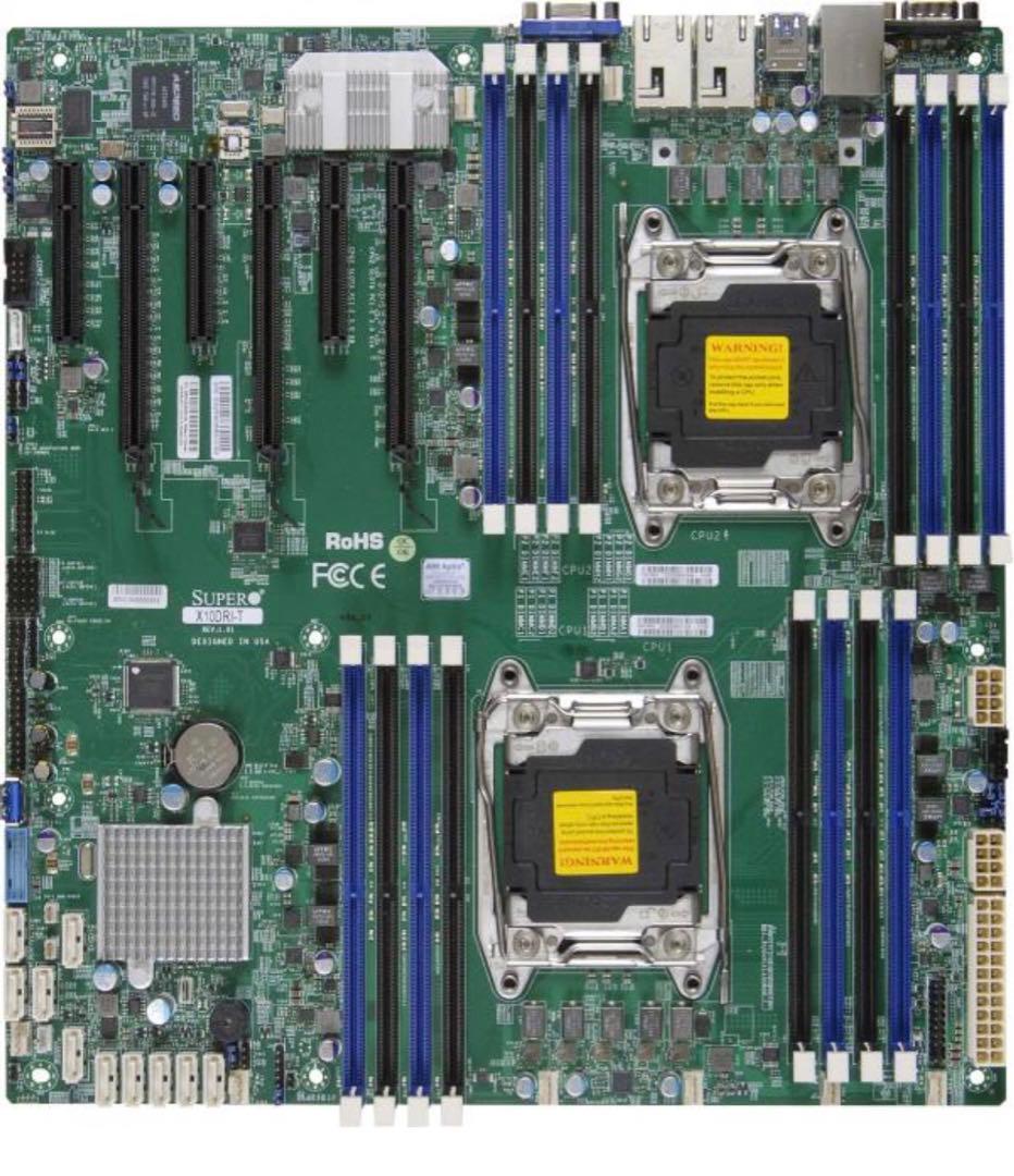 マザーボード SUPER MICRO X10DRi + 2CPUs E5 2680V4