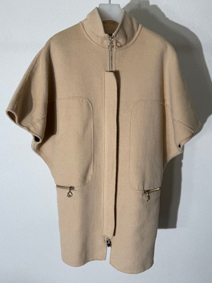 マックスマーラ ステュディオ ハーフスリーブ ZIPUPウールコート
