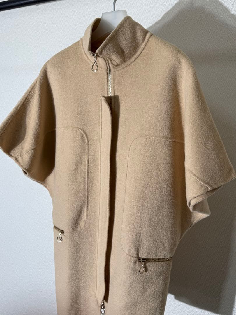マックスマーラ ステュディオ ハーフスリーブ ZIPUPウールコート