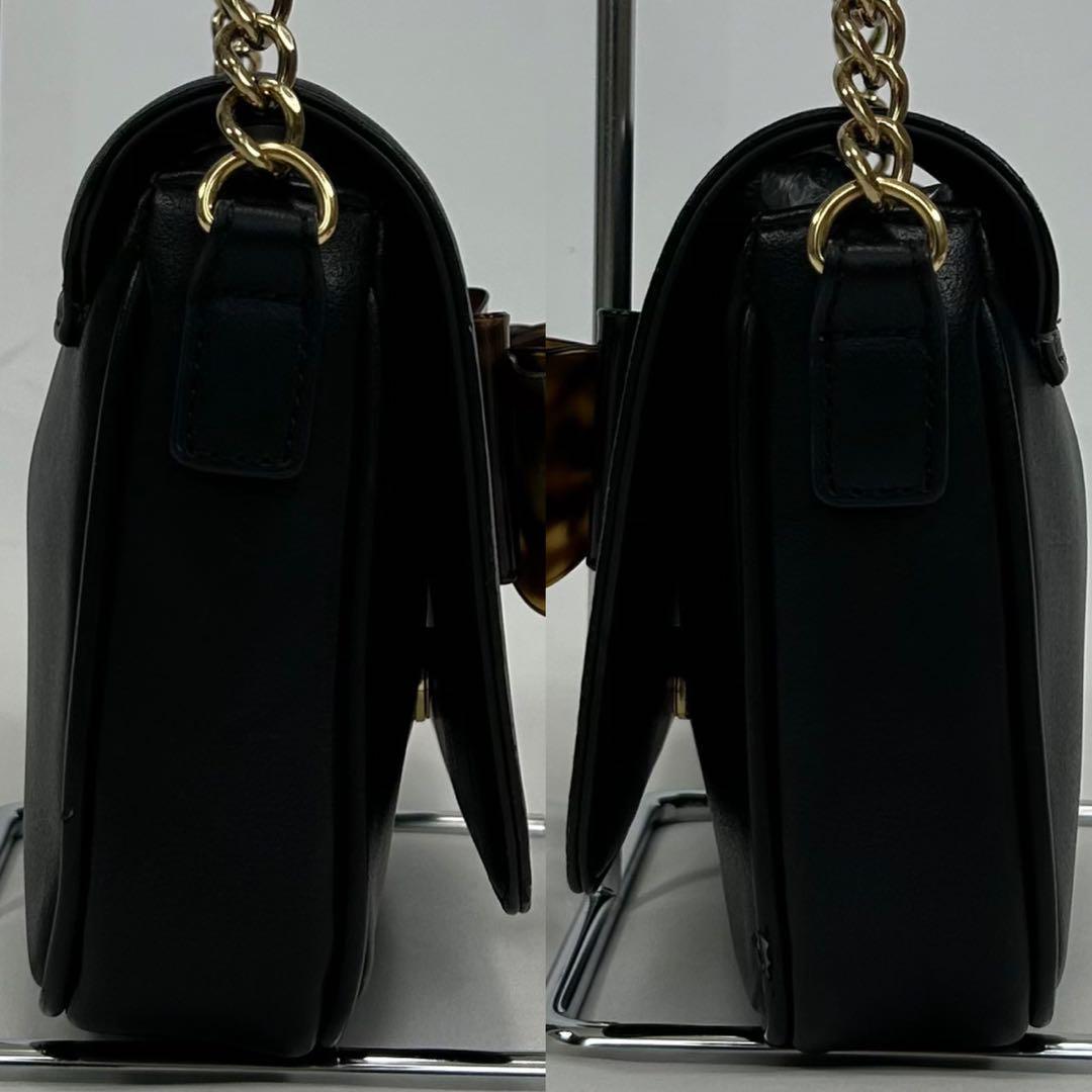 【美品】ヴィヴィアンウエストウッド ショルダーバッグ レザー オーブ リボン 黒