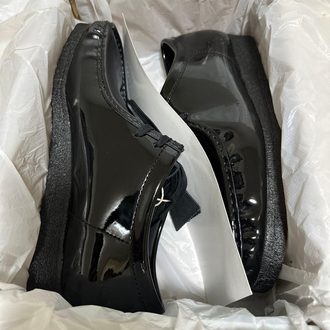 24ss シュプリーム × クラークス パテントレザー ワラビー :US10.5