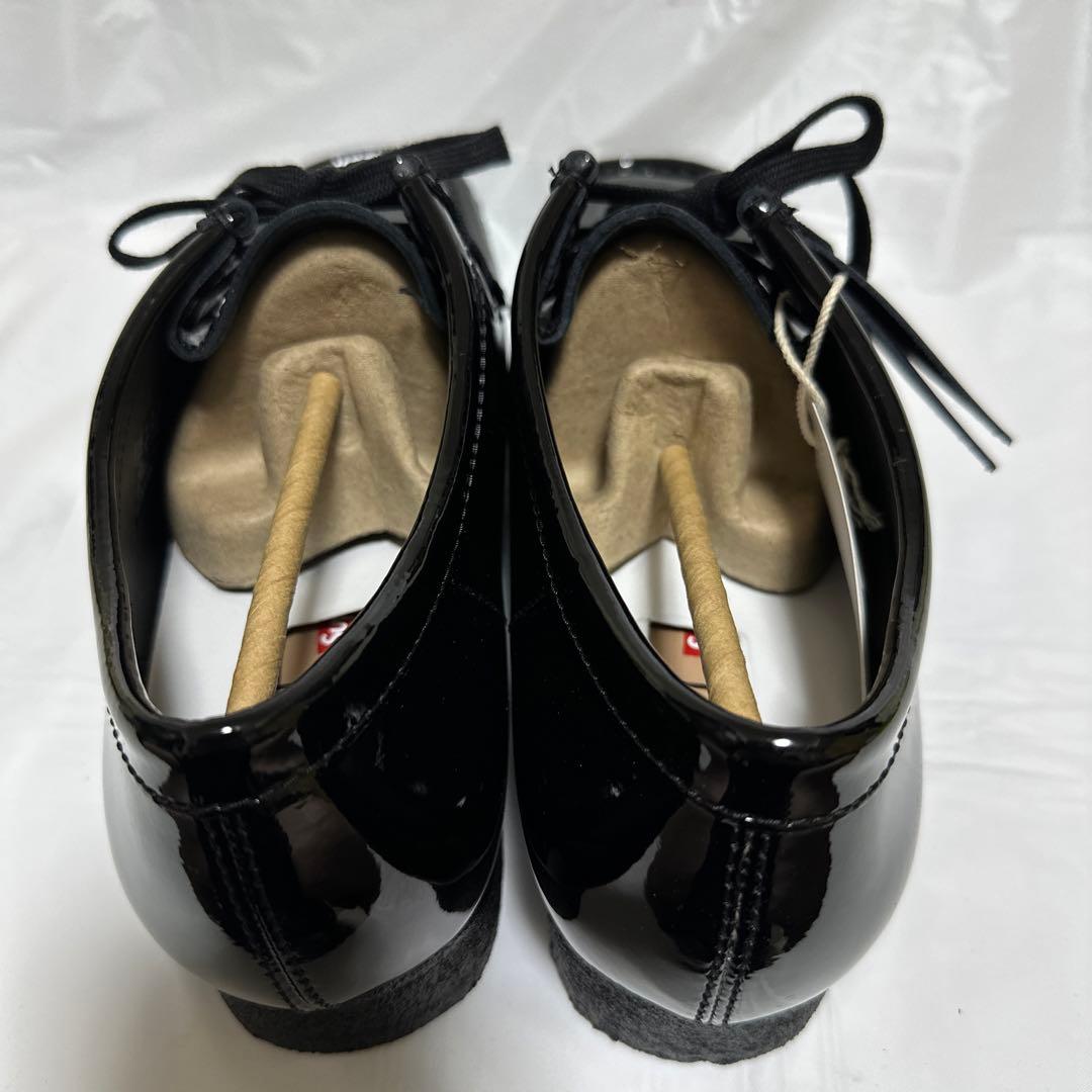 24ss シュプリーム × クラークス パテントレザー ワラビー :US10.5