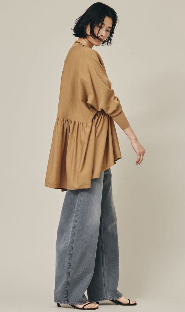 ✨極美品✨Curensology テンセルポリエステルギャザープルオーバー