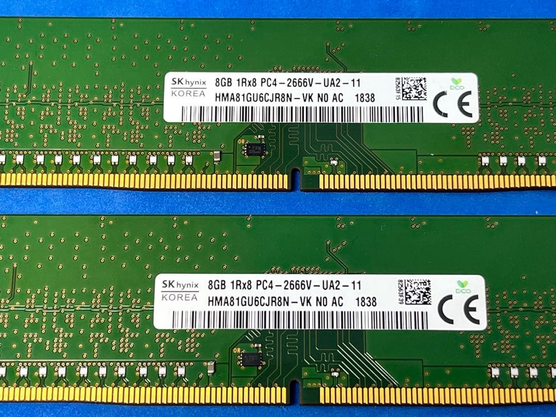 H*a様 DDR4 8GB メモリ 5枚セット