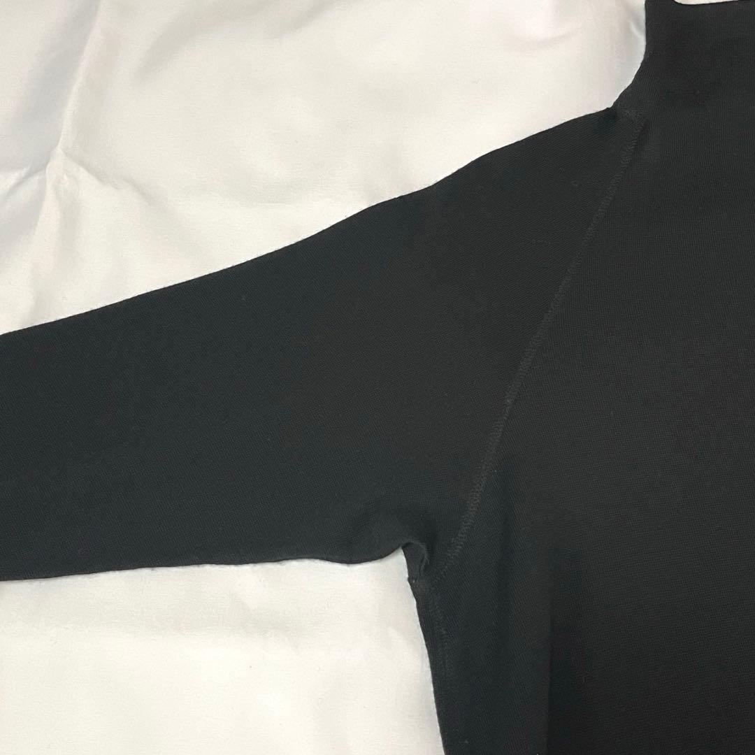 ヨーガンレール モックネック ウール チュニックワンピース 黒