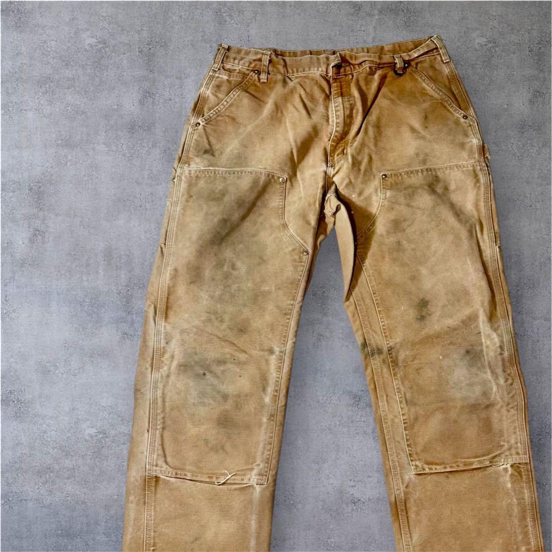127 Carhartt B01 ダブルニー ダックパンツ USA製 W34
