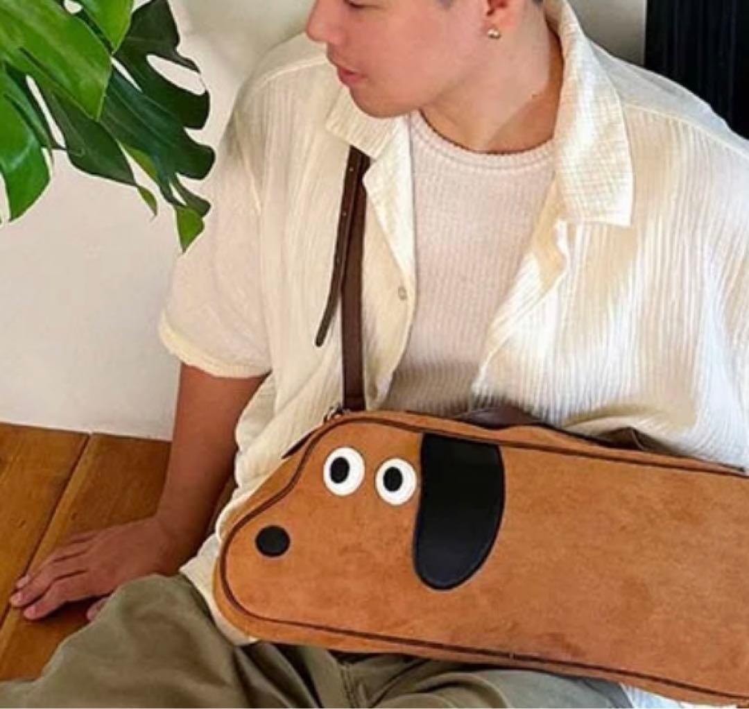 犬の顔デザイン ドラムバッグ