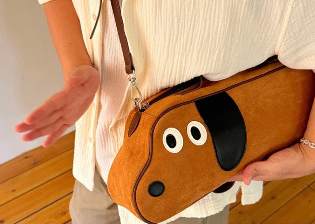 犬の顔デザイン ドラムバッグ