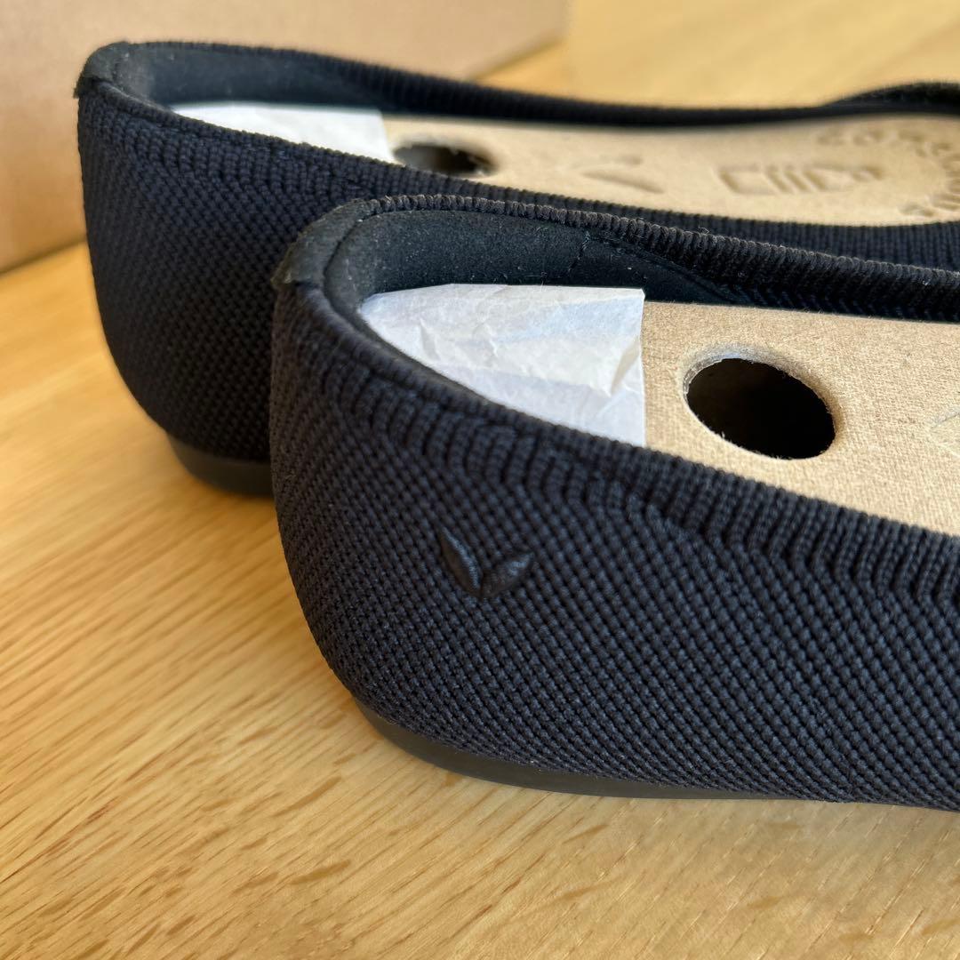 VIVAIA ポインテッドトゥ リボン付き フラットシューズ