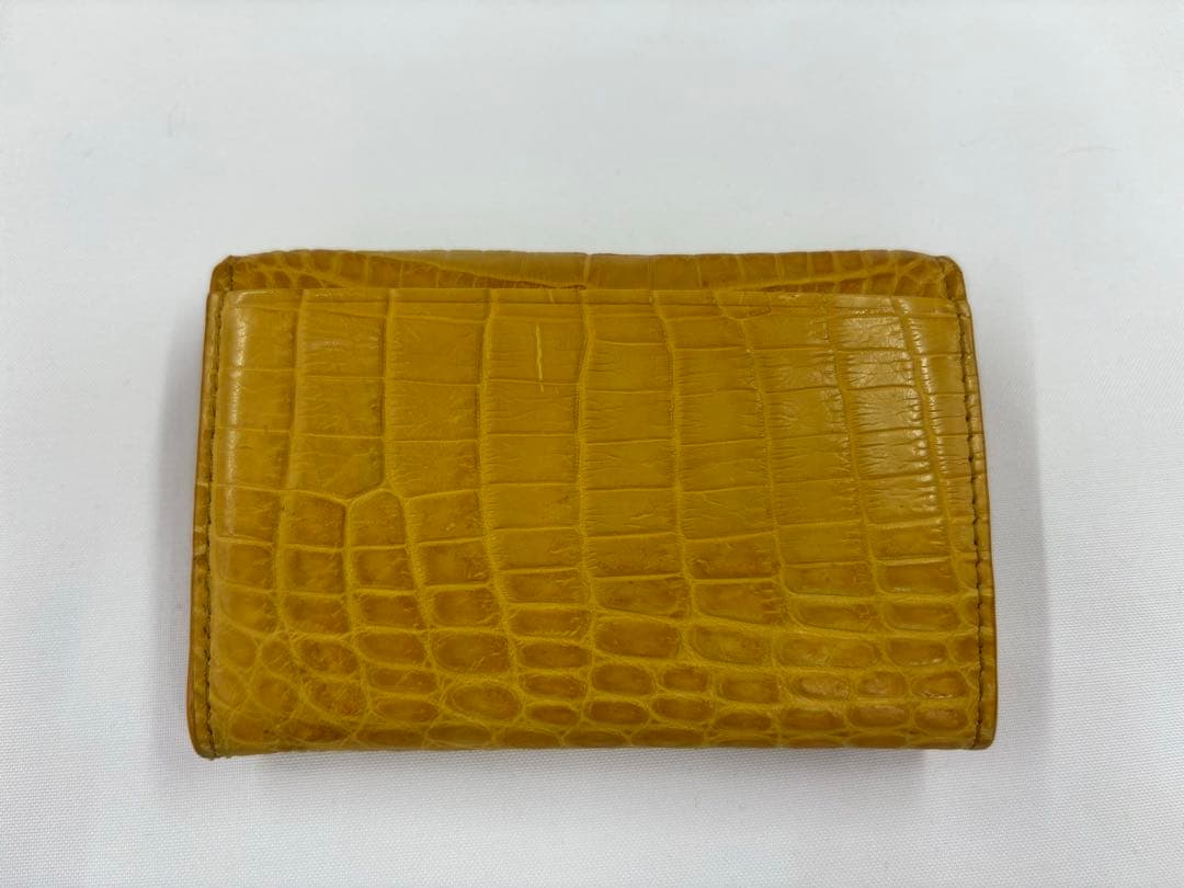 mayacao.plants【新品未使用】クロコダイル 本革名刺入れ