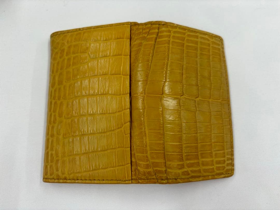 mayacao.plants【新品未使用】クロコダイル 本革名刺入れ