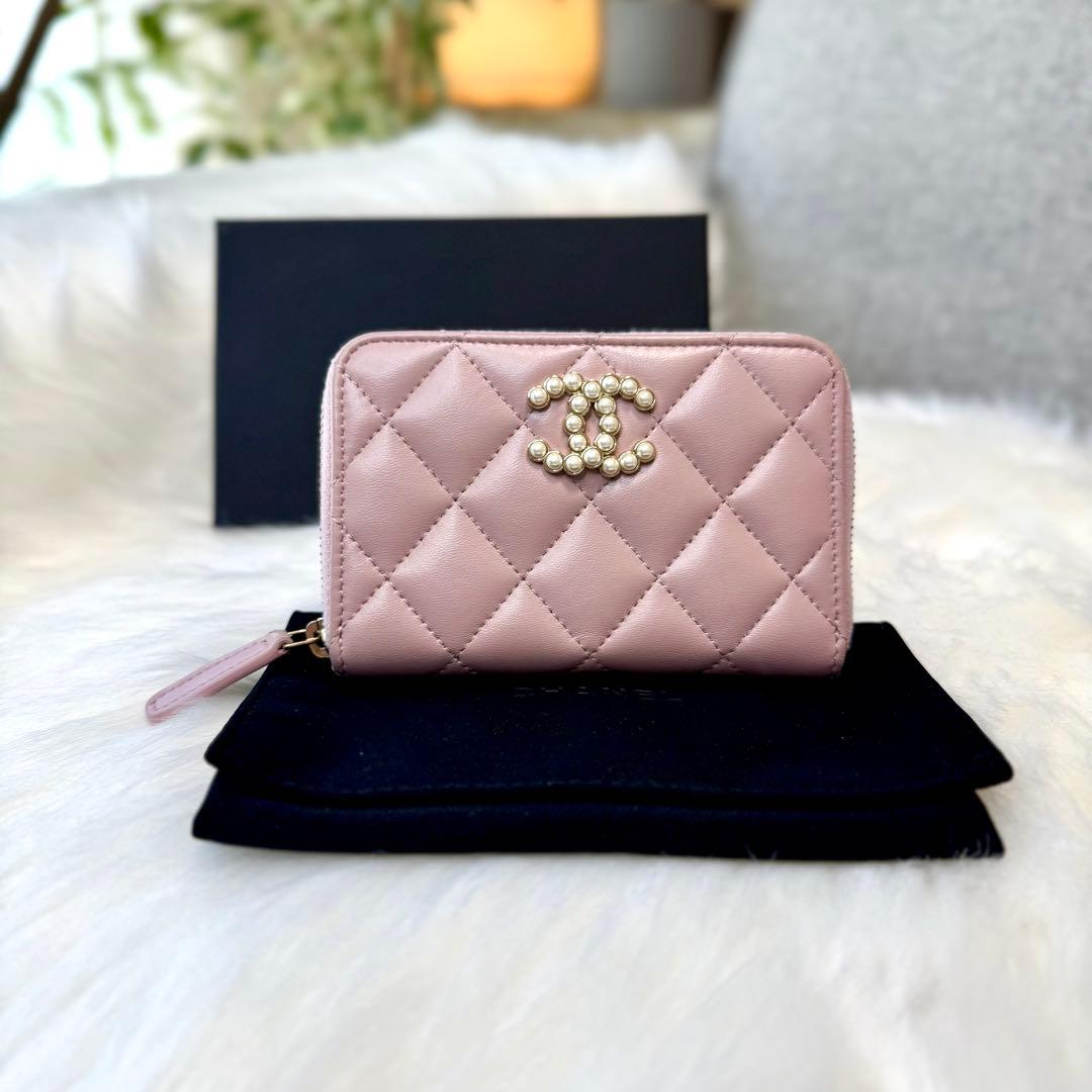 CHANEL シャネル マトラッセ ジップ パース フラグメントケース