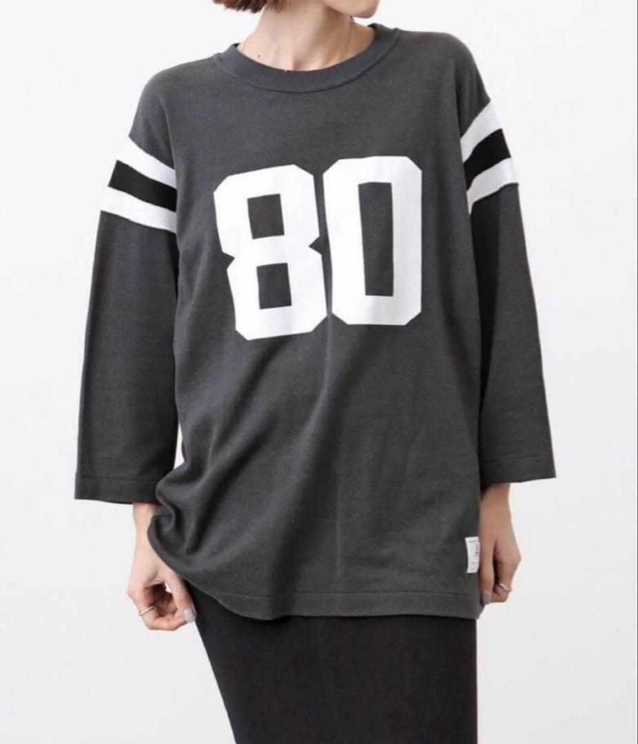アパルトモンamericana 80printfootballtシャツカットソー