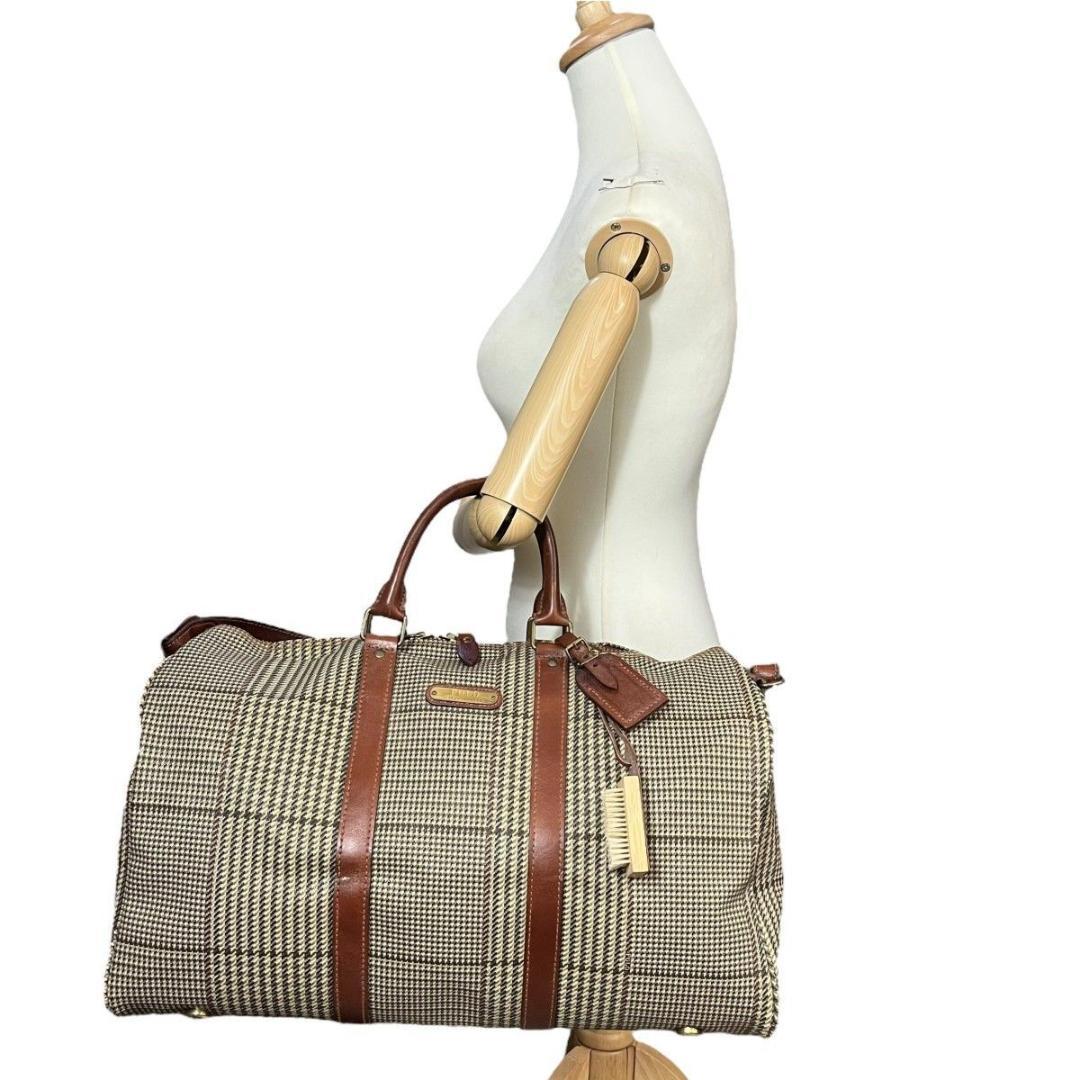希少 Polo Ralph Lauren ボストンバッグ 千鳥柄 2way
