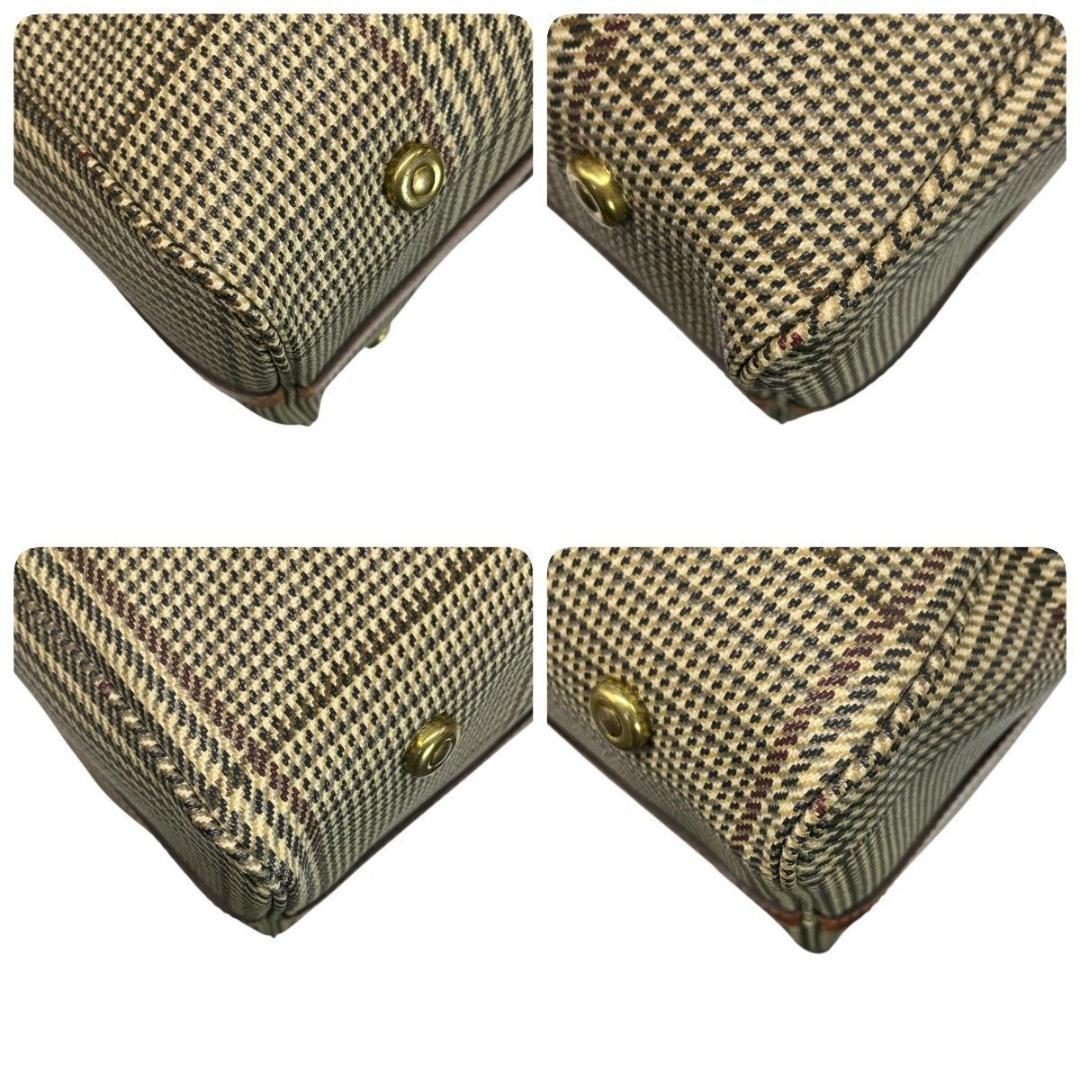 希少 Polo Ralph Lauren ボストンバッグ 千鳥柄 2way