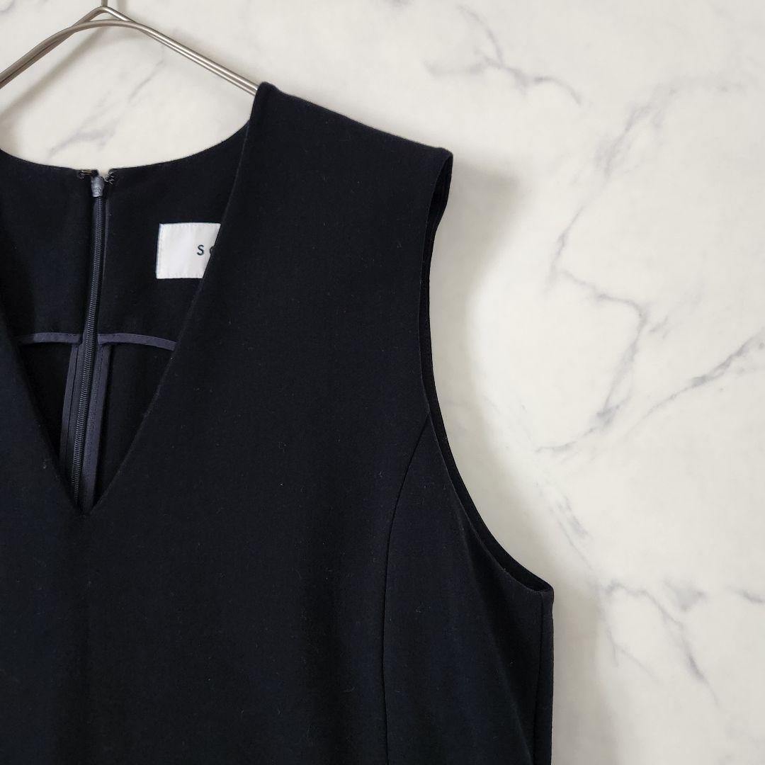 あずき　極美品✨ソージュ SOEJU ウールライクジャンパースカート　M