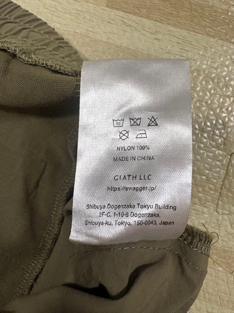 SMAGGER カーキ・黒 撥水ショートパンツ 2点セット XL