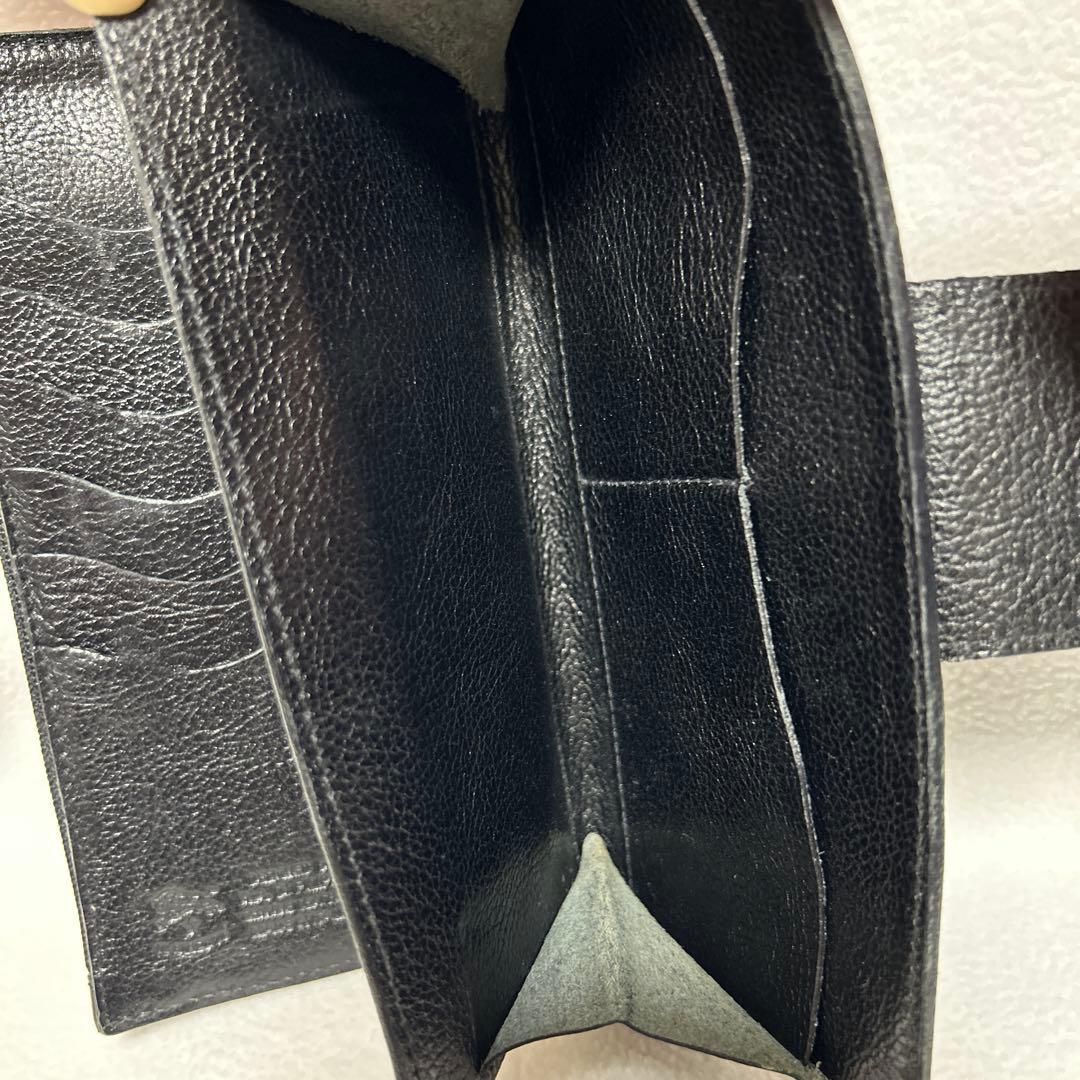 ⭐︎専用 IL BISONTE 黒 レザー 長財布 保存袋付き