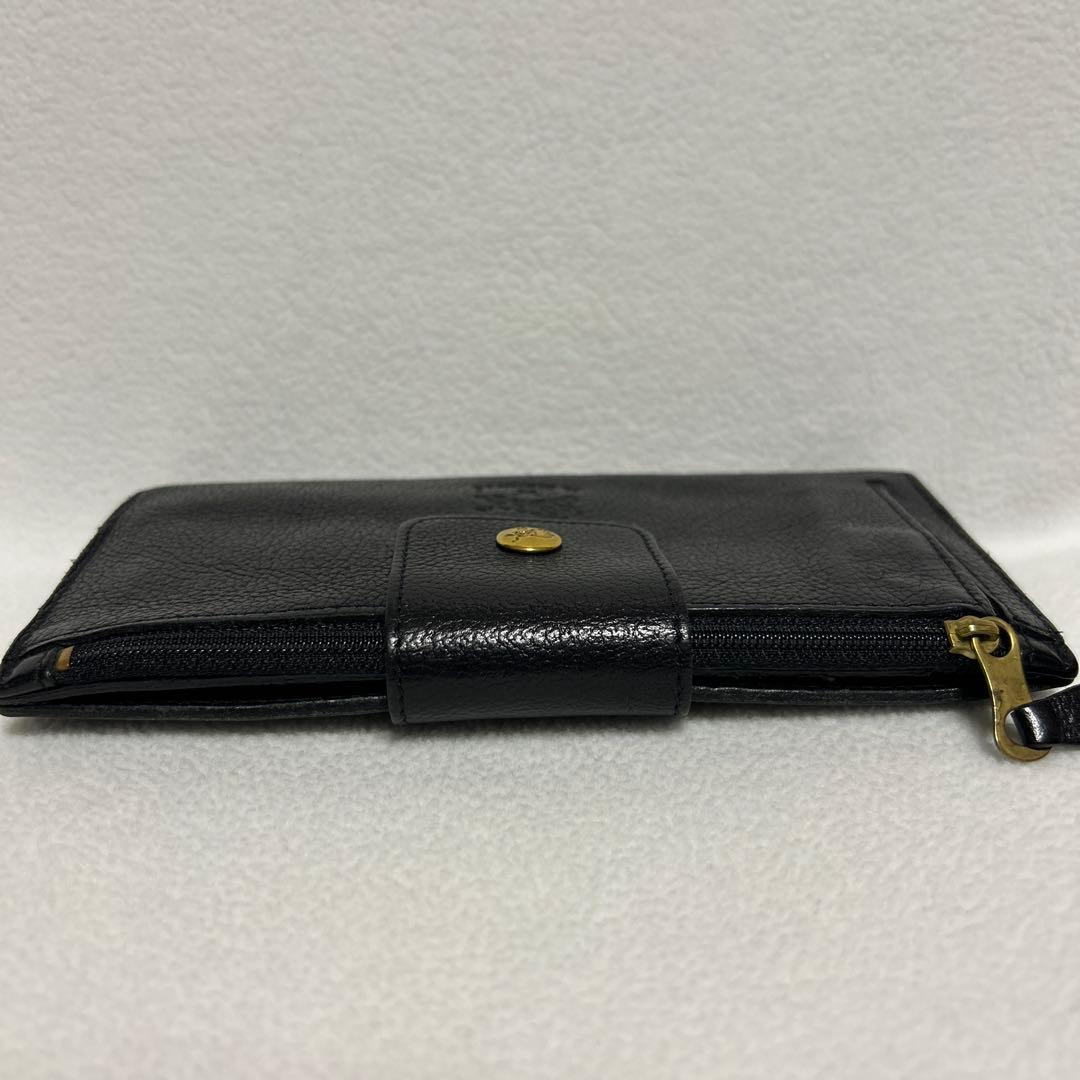 ⭐︎専用 IL BISONTE 黒 レザー 長財布 保存袋付き