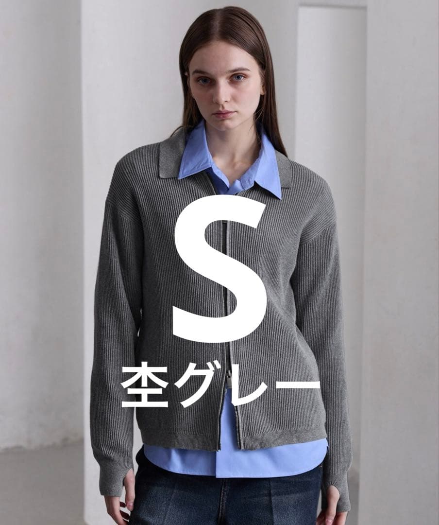 【CLEL】Minimal Collar ミニマルカラードライバーズニットシャツ